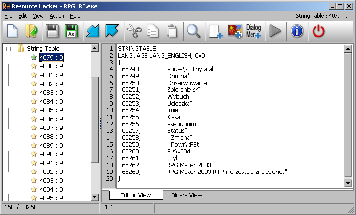 Edytowanie tekstów systemowych RM 2003 niedostępnych z poziomu edytora